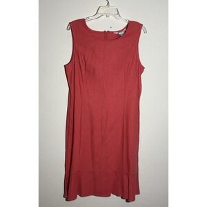 Casual Corner Annex XL Red‎ Sleeveless Dress Career Office Workwear